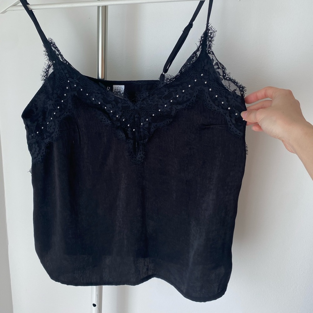 Satin tank top